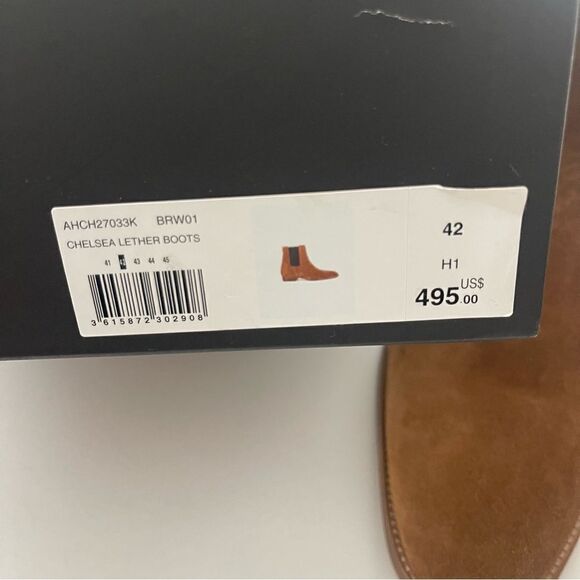 The Kooples Men’s Suede Leather Chelsea Boots NIB Size 42 main image 9